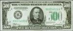 Fr. 2201-Bdgs. 1934 $500 Federal Reserve Note. New York. PMG Choice Uncirculated 64.