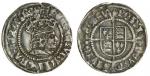 Henry VIII (1509-47), first coinage, Halfgroat, 1.40g, m.m. portcullis (no chains)/-, henric viij di