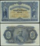 Banco de Portugal, 20 mil reis, 12.10.1906, serial number Ch.3.m T11175, blue and orange, allegorica