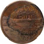 New York--New York. 1860 Great Eastern. Miller-NY 2054A. Copper. Reeded Edge. Unc Details--Stained (