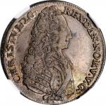 DENMARK. 24 Skilling, 1732-CW. Copenhagen Mint. Christian VI. NGC EF-40.