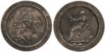 GREAT BRITAIN, British Coins, England, George III: Pattern Penny, struck in silver on a thin flan, 1