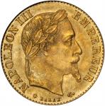 FRANCE. 10 Francs, 1866-BB. Strasbourg Mint. PCGS MS-66.