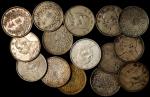 民国三至十年袁世凯像一圆银币一组。24枚。 CHINA. Group of Dollars (24 Pieces), 1914-21. Grade Range: FINE to VERY FINE.