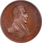 1829 Andrew Jackson Indian Peace Medal. Bronze. First Size. Julian IP-14, Prucha-43. Second Reverse.