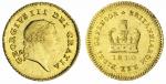 x George III (1760-1820), Third-Guinea, 1810, second head right, rev. crown and date, edge obliquely