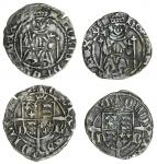 Henry VII (1485-1509), Pennies (2), Durham under Bishop Fox, both Sovereign type IIIb, 0.67g, m.m. n