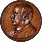 1889 (post-1890) Mint Director Edward O. Leech Medal. By Charles E. Barber. Julian MT-9. Bronze. MS-