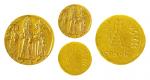 14221   拜占庭希拉克略一世三人像金币一枚