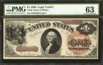 Fr. 29. 1880 $1 Legal Tender Note. PMG Choice Uncirculated 63.