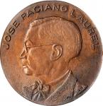 PHILIPPINES. Japanese Occupation. Bronze Jose P. Laurel Medal, 1943. By: C. Zamora. PCGS MS-63 Gold 