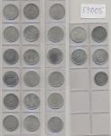 Coins, China. Group of provincial silver 20 cents – in total 22 pcs plus a 10 cent CuNi of republic 