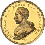ALLEMAGNEPrusse, Guillaume II (1888-1918). Médaille d Or du poids de 10 ducats, prix des Beaux-Arts,