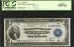 Fr. 712. 1918 $1 Federal Reserve Bank Note. New York. PCGS Gem New 65 PPQ.