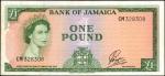 JAMAICA. Bank of Jamaica. 1 Pound, 1960. P-57a. Very Fine.