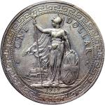 1912B大英帝国贸易银币，PCGS Genuine - AU Details ，有清洗