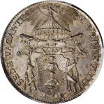 ITALY. Papal States. 1/2 Scudo, 1823-B. Bologna Mint. Sede Vacante. PCGS MS-66 Gold Shield.