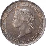1867年香港壹圆银币。香港造币厂。(t) HONG KONG (SAR). Dollar, 1867. Hong Kong Mint. Victoria. PCGS EF-45.