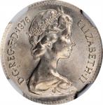 GREAT BRITAIN. Mint Error -- Struck on Foreign Copper-Nickel Planchet -- Penny, 1976. Llantrisant Mi