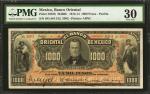 MEXICO. Banco Oriental. 1000 Pesos, 1914. P-S387b. PMG Very Fine 30.