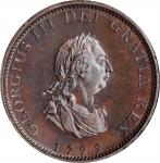 GREAT BRITAIN. Farthing, 1799. Soho (Birmingham) Mint. George III. PCGS PROOF-65 Gold Shield.