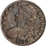 1830 Capped Bust Half Dollar. Large 0. AU Details--Scratch (PCGS).