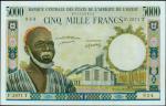 WEST AFRICAN STATES. Banque Centrale Des Etats De LAfrique De LOuest. 5000 Francs, ND (1959-65). P-8