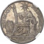 COCHINCHINE - COCHINCHINAIIIe République (1870-1940). 20 centimes 1879, A, Paris. NGC MS 62 (6640662