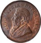 SOUTH AFRICA. Penny, 1898. Pretoria Mint. PCGS MS-63 Brown Gold Shield.