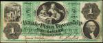 Philadelphia, Pennsylvania. Bank of Penn Township. July 1, 1861. $1. Choice Very Fine.