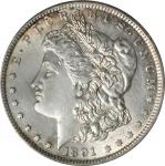 1891-CC Morgan Silver Dollar. VAM-3. Top 100 Variety. Spitting Eagle. AU-58 Details--Cleaned (ANACS)