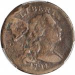 1794 Liberty Cap Cent. S-57. Rarity-1. Head of 1794. VG Details--Damage (PCGS).