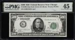 Fr. 2200-Gdgs. 1928 Dark Green Seal $500 Federal Reserve Note. Chicago. PMG Choice Extremely Fine 45