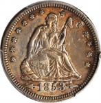 1853 Liberty Seated Quarter. Arrows and Rays. EF Details--Cleaned (PCGS).