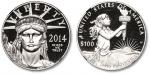 2014年美国自由女神1盎司铂币 NGC PF 70