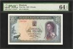 RHODESIA. Reserve Bank of Rhodesia. 5 Pounds, 1966. P-29a. PMG Choice Uncirculated 64 EPQ.