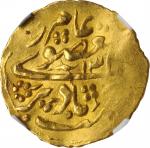 ISLAMIC KINGDOMS. Manghits of Bukhara. Tilla, AH 132X//AH 1327 (1909/10). Bukhara Mint. time of Abd 