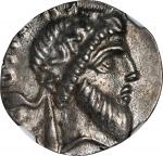 POMPEY THE GREAT. AR Denarius (3.85 gms), Uncertain Greek mint; Cn. Calpurnius Piso, pro quaestor, 4