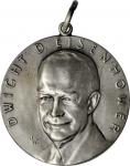 1956 Monmouth County Republic Eisenhower Dinner Medal. Sterling Silver. 32mm. By Jeno Juszko. Mint S