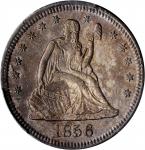1856-S Liberty Seated Quarter. Briggs 2-C. AU Details--Cleaned (PCGS).