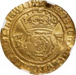 GREAT BRITAIN. Crown of the Double Rose, ND (1536-37). London Mint; mm: arrow. Henry VIII, with Jane