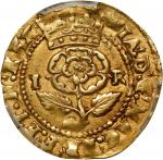 GREAT BRITAIN. Gold Crown (4 Shillings), ND (1607-09). London Mint; mm: Coronet. James I. PCGS AU-55