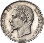 FRANCE Second Empire / Napoléon III (1852-1870). 2 francs tête nue, Flan bruni (PROOF) 1854, A, Pari