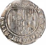 SPAIN. Real, ND (1497-1504)-S. Seville Mint. Ferdinand & Isabel. NGC AU-53.