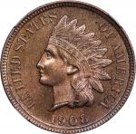 1908-S Indian Cent. MS-64 RB (NGC).