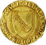 SPAIN. Kingdom of Castille & Leon. Dobla de la Banda, ND (1430-54)-S. Seville Mint. John II. NGC MS-