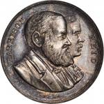 1892 Benjamin Harrison. DeWitt-BH 1892-5. Silver. 31.5 mm. Prooflike Mint State.