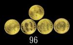 1958KN、60H、61H、63H年香港伊莉莎伯二世镍币一毫，共四枚MS65佳品1958KN, 60H, 61H & 63H Elizabeth II Nickel-Brass 10 Cents (