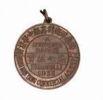 1933年上海市南洋商科中学“热心教育”铜质奖章