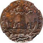 GREAT BRITAIN. Trade Tokens. Kent. Faversham. Crows Copper 1/2 Penny Token, 1794. NGC MS-62 Brown.